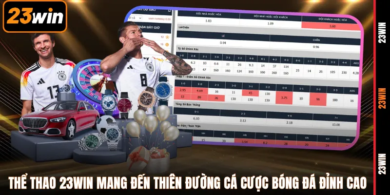 Thể thao 23WIN mang đến thiên đường cá cược bóng đá đỉnh cao 